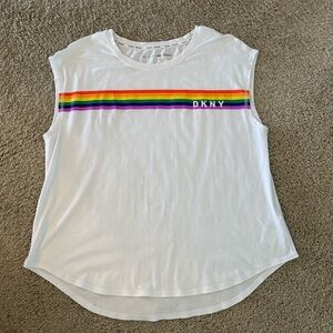 DKNY Sport sleeveless tank with rainbow